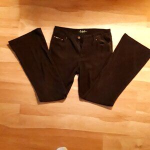 L.E.I. Jeans dark brown, boot leg, size 9, excellent condition